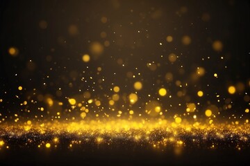 Fototapeta na wymiar golden particles background with lights