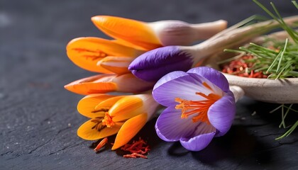 a saffron spice background