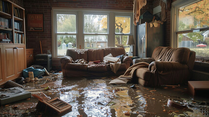 Home Interior After Flood Damage