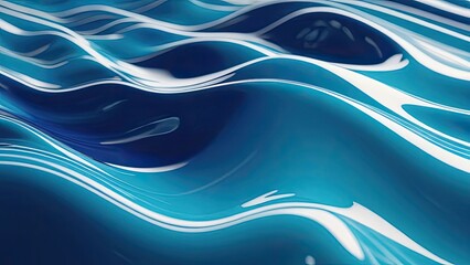 abstract shiny blue fluid background