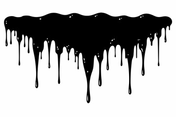 black-paint-drips-isolated-on-a-white-background