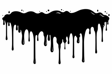 black-paint-drips-isolated-on-a-white-background