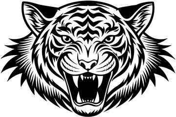 tiger-head-logo-6-set-group-vector-illustration