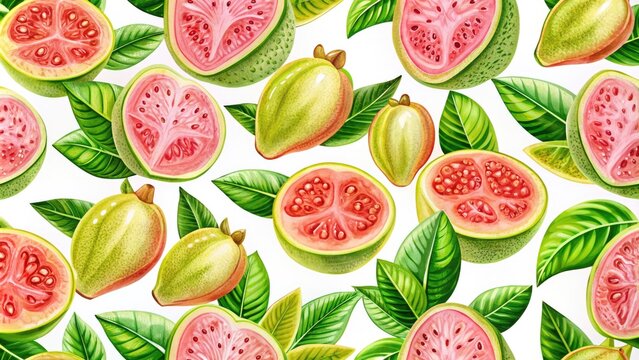 guava Seamless pattern