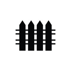 Fence vector icon. Fence flat sign design. Railing farm symbol pictogram. UX UI icon