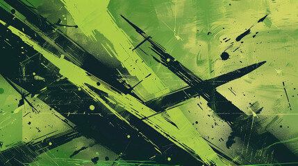 Modern black green grunge textures. green and black paint fashion background texture with grunge brush strokes