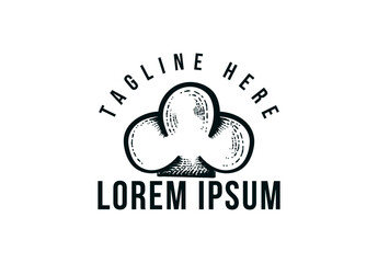 Hand drawn chef hat logo design