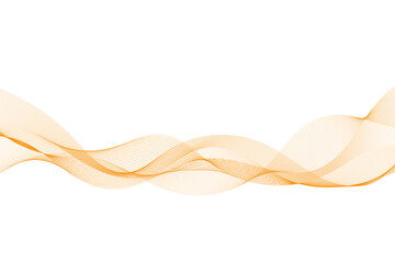 Modern stylish dynamic orange wave background. Vector illustration. EPS10