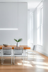 Chic modern interior with minimalist elegance