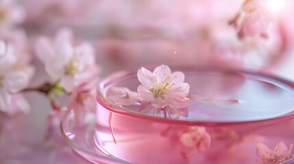 Fototapeta na wymiar delecious pink Chinese jelly blur background