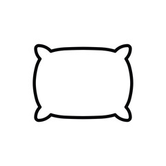 Pillow vector icon. Pillow flat sign design. Cushion symbol pictogram. Pillow UX UI icon