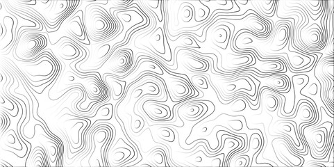 Contour map wavy background. Abstract Geographic Gradient line mountain relief. background. Geography scheme and terrain. Topography grid map. Stylized topographic contour map backdrop.