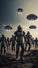 military soldiers in the night