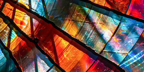 Dive into a mesmerizing world of iridescent beauty with this vibrant holographic design.