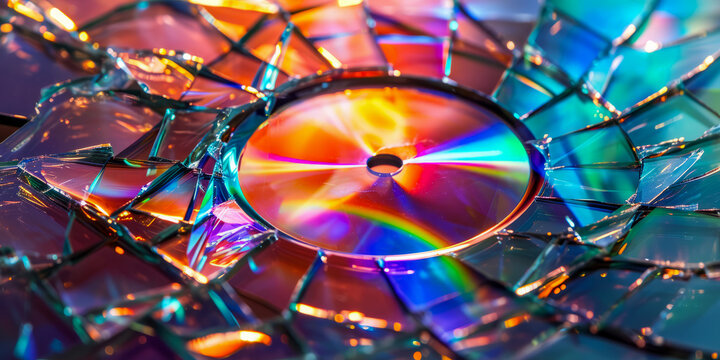 Explore the versatility and utility of digital media with this colorful array of compact discs