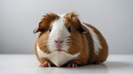 guinea pig on a white background