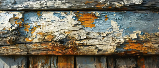 Natural decay with this rough, old wooden surface. Its textured pattern and weathered appearance...