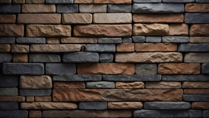 Different types of stone stack background 