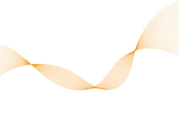 Modern stylish dynamic orange wave background. Vector illustration. EPS10