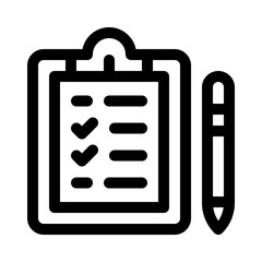 clipboard line icon