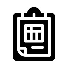 clipboard glyph icon
