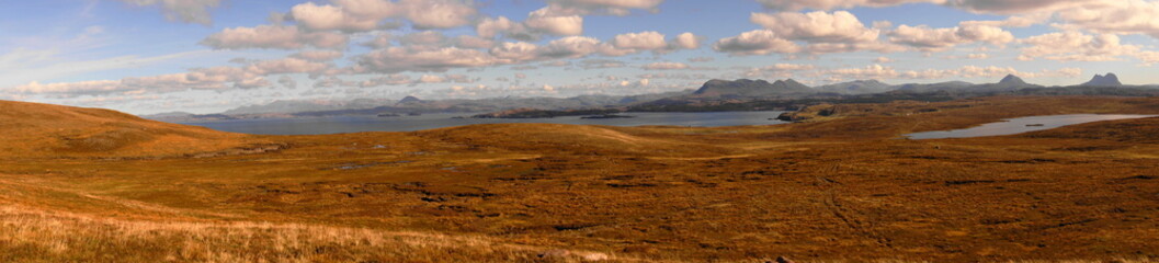 Mountains of Assynt in Sutherland, North West Coast Scotland, UK.  © Duncan