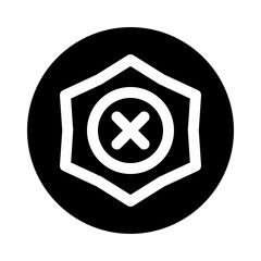 decline glyph icon