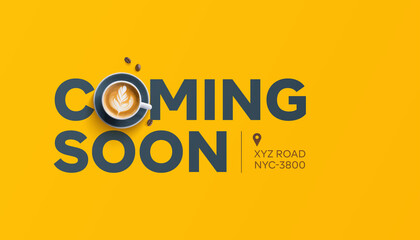 Coming soon. Coffee cafe launching soon