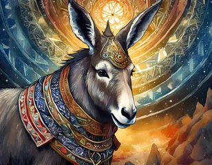 Türaufkleber animal, spirit, shamanism, personal, companion, animal form, loyal, personal companion, loyal companion, donkey  © Gabriella88