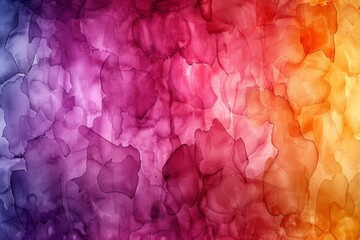 Watercolor gradient blending from purple to orange, creating a fluid and dreamlike backdrop.