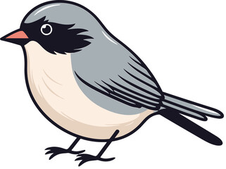Fototapeta premium Vibrant Sparrow Vector Drawing
