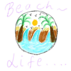 Beach life art