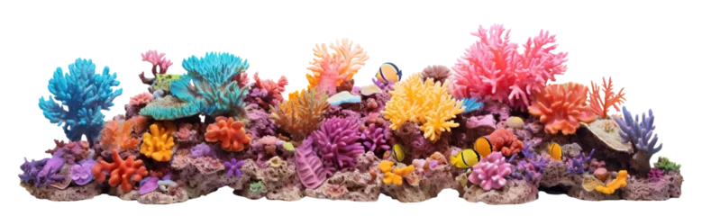 Fototapeten Colorful coral reef cut out © Yeti Studio