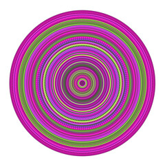 Mandala wit different colors ethnic ornament