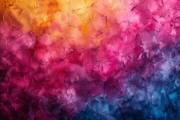 Soft, fluid watercolor transitions from yellow to pink to purple, resembling a colorful cloud formation.
