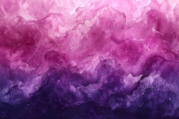 Gradient watercolor texture with pink and purple hues and splatter effect.