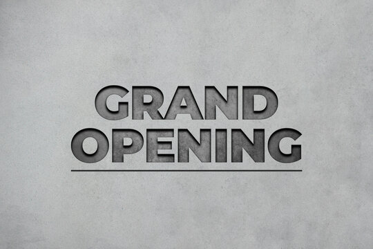 Grand Opening. Grand Opening typography font.