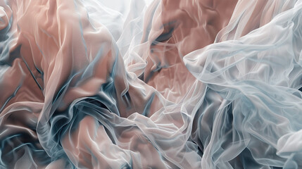 abstrakter, bizarrer Hintergrund aus Wellen und Formen  mit Rosa und Grautönen