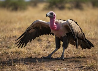 Fototapeta premium White-backed vulture at pray