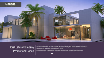 Real Estate Company Promotional Video - obrazy, fototapety, plakaty