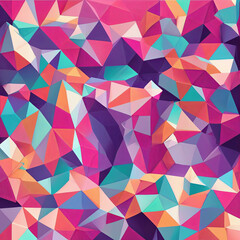 Vibrant Abstract Background With Colorful Triangles. Generative AI