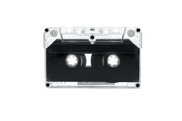 Obraz premium Audio cassette tape. Vintage cassette tape isolated on white background