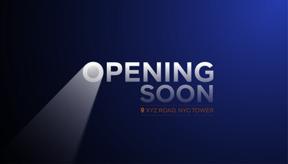 Opening Soon. Opening soon typography font.