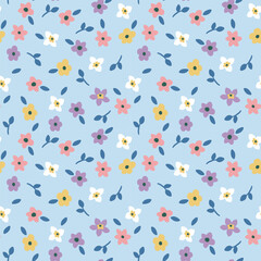 Seamless Floral repeat vector file flower pattern Boho floral design 