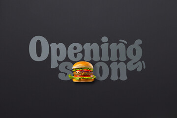 Opening Soon. Opening soon typography font.