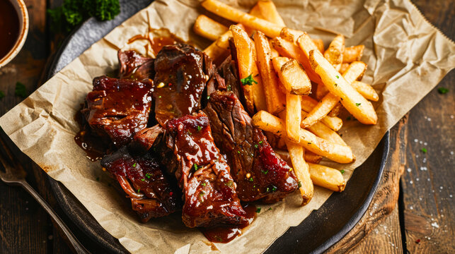 Belgian Stoofvlees met Friet Melting in Mouth.