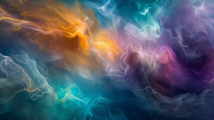 Ethereal wisps of color swirling and twirling in a celestial ballet of cosmic beauty