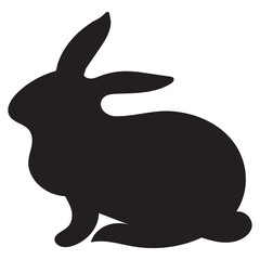 Cute rabbit character, Easter bunny vector illustration.