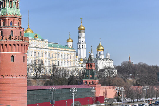 The Moscow Kremlin.