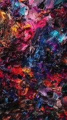 Layers of texture and color merging together in a seamless blend of chaos and order